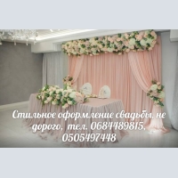Wedding decor for a wedding in Zaporozhye, not expensive