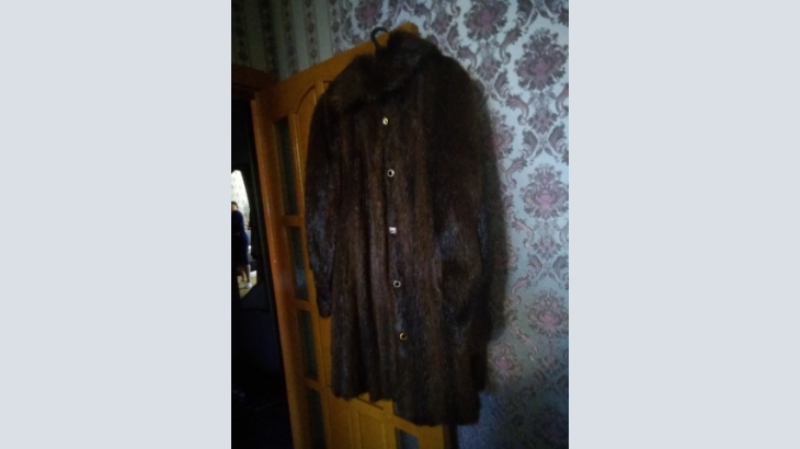 Fur coat nutria and sable, No size