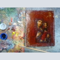Restoration of icons, paintings, Antiques, old weapons