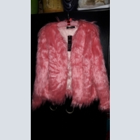 Женская одежда, Женская яркая курточка из искусственного меха, 44–46 (M)